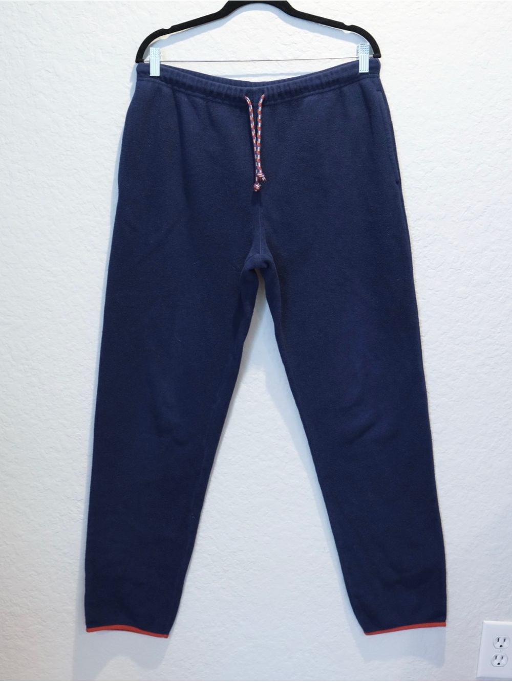 Patagonia Synchilla Snap T Fleece Sweatpants Men’s L Blue Red Outdoor Hiking